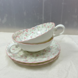 Noritake 花茶杯 骨瓷 浮雕花 | Noritake teacup set bone China