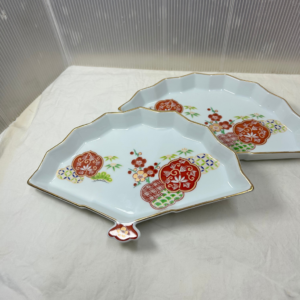 【鹤】扇子形皿 | Paper Fan Shape Platter